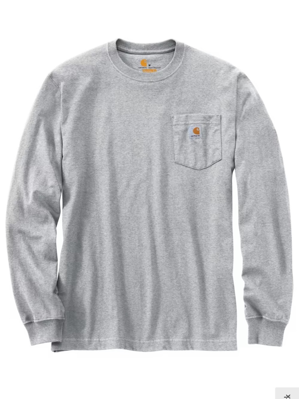 Carhartt Long Sleeve T-Shirt – Gray – Size Large